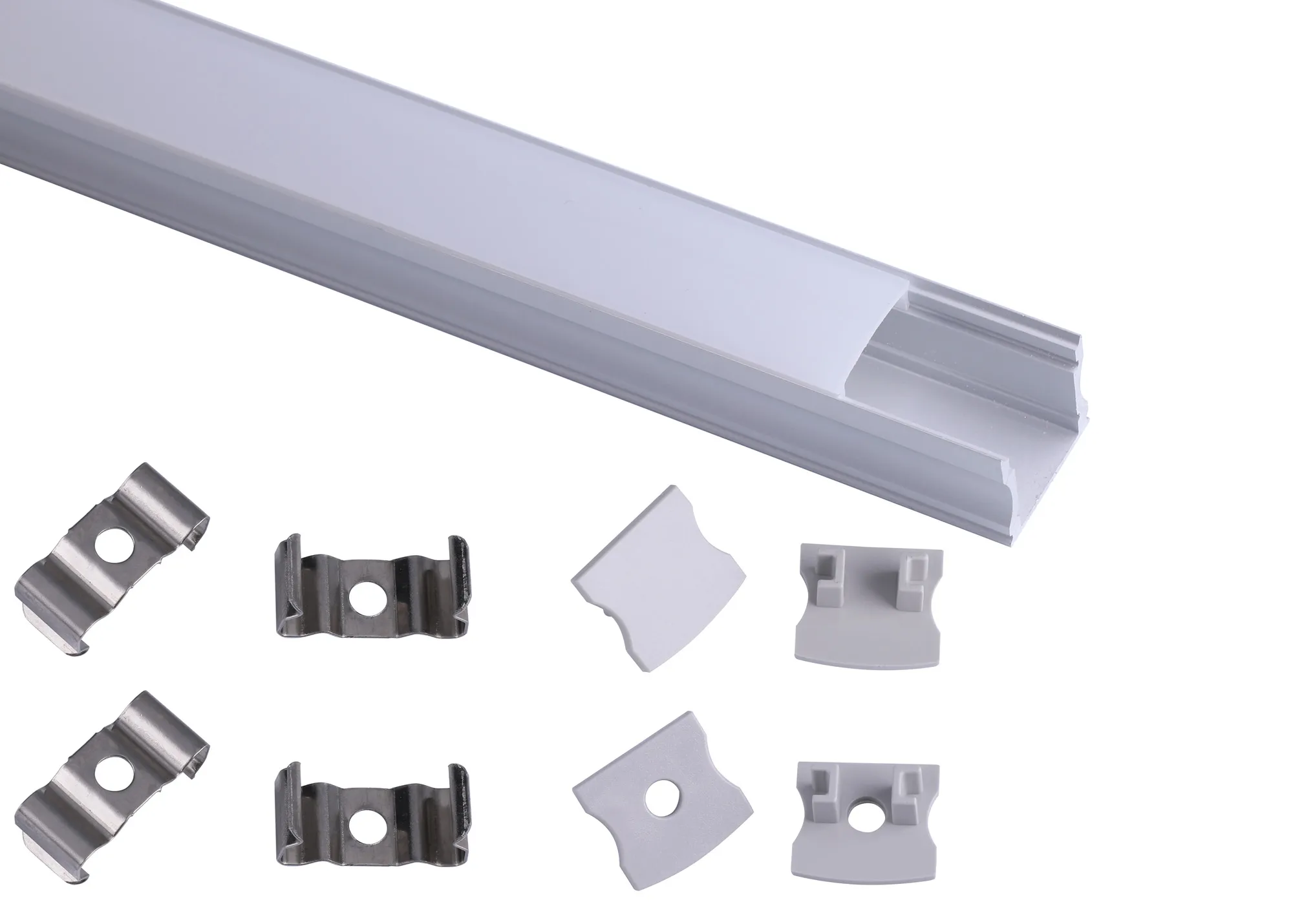 M7394  Tiras 2m, 17 x 15.3mm Aluminium Profile With Diffuser And Accessories